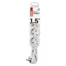 Emos P0421 ELOSZTÓ 4 ALJZAT 1.5m 1.0mm 16A FEHÉR SCH