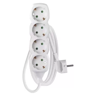 Emos P0422 ELOSZTÓ 4 ALJZAT 2m 1.0mm 16A FEHÉR SCH