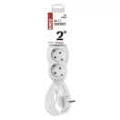 Emos P0422 ELOSZTÓ 4 ALJZAT 2m 1.0mm 16A FEHÉR SCH