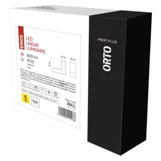   EMOS ZALL LED lineáris lámpatest ORTO LCON 8W, semleges fehér