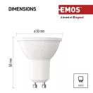 Emos ZQ8E44 LED CLASSIC MR16 7W60W 806lm GU10 CW
