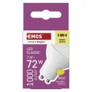 Emos ZQ8D62 #LED CLS MR16 7W(72W)1000lm GU10 WW