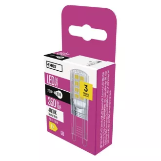 Emos ZQ9536 LED CLASSIC JC 2.5W32W 350lm G9 NW