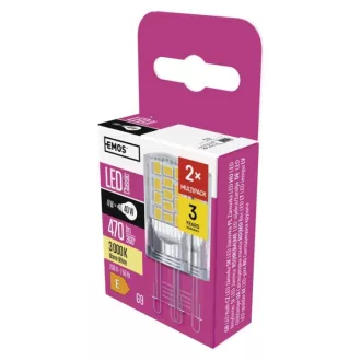 Emos ZQ9544.2 LED CLASSIC JC 4W40W 470lm G9 WW 2DB