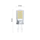Emos ZQ9544.2 LED CLASSIC JC 4W40W 470lm G9 WW 2DB
