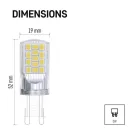 Emos ZQ9545.2 LED CLASSIC JC 4W40W 470lm G9 NW 2DB
