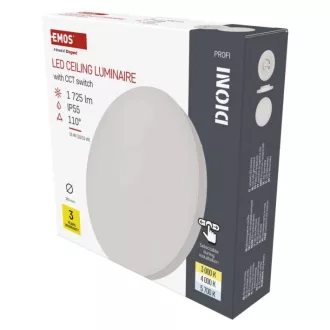   EMOS ZM7150 LED felületi lámpatest DIONI kerek, fehér, 15W, CCT