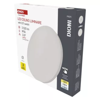   EMOS ZM7152 LED felületi lámpatest DIONI kerek, fehér, 32W, CCT