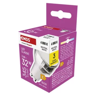 Emos ZQ8E18 LED CLASSIC MR16 3W32W 345lm GU10 NW