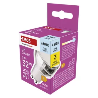 Emos ZQ8E19 LED CLASSIC MR16 3W32W 345lm GU10 CW