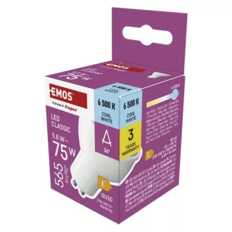 Emos ZQ8E34N #LED CLS MR16 5,8W(75W) 565lm GU10 CW