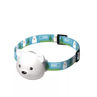   EMOS P3543 LED Fejlámpa tölthető medve 80 lm, Li-Pol 500 mAh