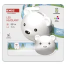 EMOS P3543 LED Fejlámpa tölthető medve 80 lm, Li-Pol 500 mAh