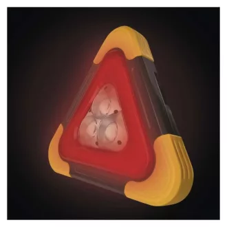   EMOS P4010 LED figyelmeztető háromszög, tölthető, COB LED + piros LED