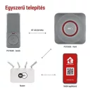 EMOS P5735SS GoSmart Vezeték nélküli csengő P5735SS wifivel