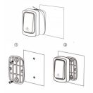 OMU system WBKK02-1A1VW Vezeték és elem nélküli csengő 1 adó - kinetic kapcsoló 1 vevő egység fehér