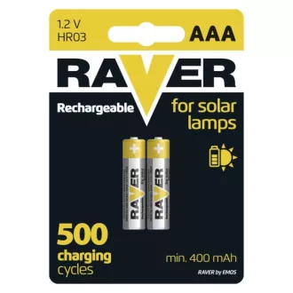   EMOS B7414 RAVER SOLAR NiMH akkumulátor HR03 (AAA) 2db/bliszter