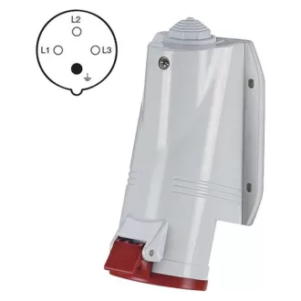   EMOS A6210 SCAME ipari falon kívüli aljzat 4p 16a/400v IP44