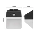 EMOS ZG151S LED SOLAR lámpatest LUNIS PIR, 200lm IP65 természetes fehér