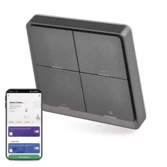  EMOS H5016 GoSmart Okos hordozható 4 funkciós szcenárió kapcsoló IP-2004ZB, ZigBee 3.0
