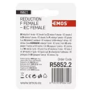 Emos R5852.2 ÁTALAKÍTÓ F DUGÓ-IEC DUG.