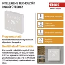 Emos P56201UF GOSMART PROGRAMOZHATÓ PADLÓTERMOSZTÁT P56201UF