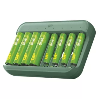   Emos B58829 AKKU TÖLTŐ CHARGE & SAVE + 4×AA 1300 + 4×AAA 650