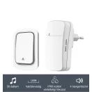 OMU system WBKK02-2A1VW Vezeték és elem nélküli csengő 2 adó - kinetic kapcsoló 1 vevő fehér