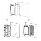 OMU system WBKK02-2A1VW Vezeték és elem nélküli csengő 2 adó - kinetic kapcsoló 1 vevő fehér
