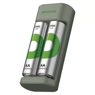   Emos B50224 GP AKKUTÖLTŐ RECYKO E221 +2×AA RECYKO 2.100mAh