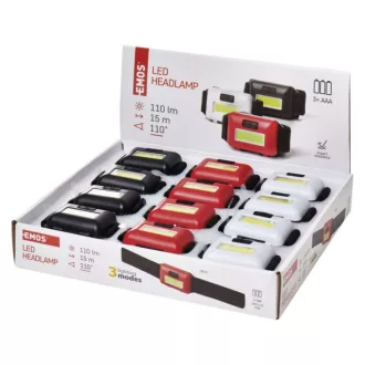 EMOS P3538 COB LED Fejlámpa 1W 110lm 12db, display box