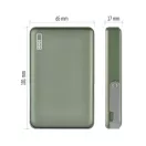 EMOS B0552AG Powerbank WI 1031, 10 000 mAh, 20 W+Wireless, army-green