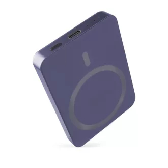   EMOS B0555BL Powerbank WI 522, 5 000 mAh, 20 W+Wireless, kék