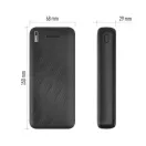 EMOS B0572B Powerbank AlphaQ3, 20 000 mAh, 22,5 W, fekete