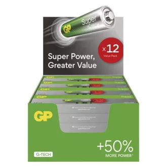   EMOS B0114T GP Super Alkáli elem AAA 12db/fólia, display box
