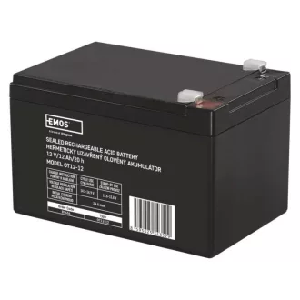Emos B9656 AKKUMULÁTOR SLA 12V 12Ah FASTON 6.3mm