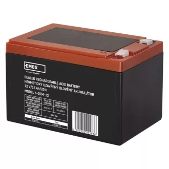 Emos B9656V AKKUMULÁTOR SLA 12V 15Ah FASTON 6.3mm VONTATÁS