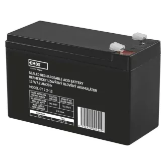 Emos B9674 AKKUMULÁTOR SLA 12V 7.2Ah FASTON 6.3mm
