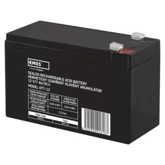 Emos B9691 AKKUMULÁTOR SLA 12V 7Ah FASTON 4.7mm