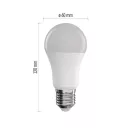 EMOS ZQZ514R LED izzó GoSmart A60 / E27 / 9 W (60 W) / 806 lm / RGB / dimmelhető / Zigbee