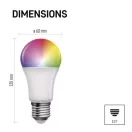 EMOS ZQZ515R LED izzó GoSmart A60 / E27 / 11 W (75 W) / 1 050 lm / RGB / dimmelhető / Zigbee