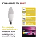 EMOS ZQZ322R LED izzó GoSmart gyertya / E14 / 4,8 W (40 W) / 470 lm / RGB / dimmelhető / Zigbee