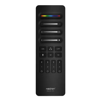   MiBoxer C10-B SPI futófény távirányító fekete 4 csatornás 2,4GHz