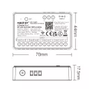 Miboxer SPIW5-4 4CH SPI LED vezérlő 5in1 futófény WiFi+2.4G