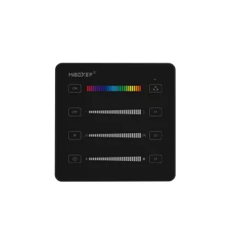 MiBoxer B6-B SPI fali érintőpanel fekete 2,4 GHz