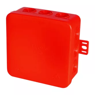   OP113RT 85x85x40mm piros színű elágazódoboz, IP54, halogénmentes