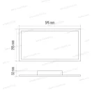 Emos ZM5172 LED mennyezeti lámpa szögletes 30x60cm 2100lm dimmelhető szabályozható. 25W távirányító
