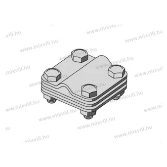   XBS MGKS-02A-FeZn Multikapocs 40mm laposvas és 8-12mm köracél összekötéséhez Tüzihorganyzott