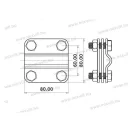 XBS MGKS-02A-FeZn Multikapocs 40mm laposvas és 8-12mm köracél összekötéséhez Tüzihorganyzott