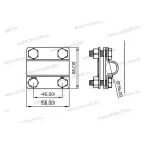XBS MGKS-01/16-A-FeZn Multikapocs bekötő 16mm köracélhoz és 30mm laposvashoz Tüzihorganyzott